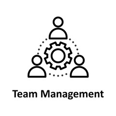 Team management Vector Icon

