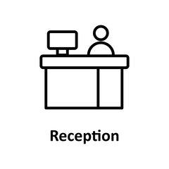 Front desk Vector Icon

