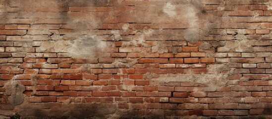 Background of a solitary brick wall