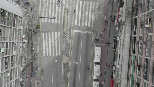 Area central do Recife, Pernambuco cruzamento de Ruas, faixa de pedestres