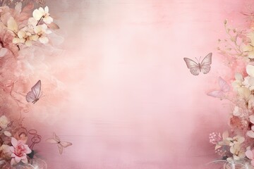 Pastel pink background for the design. Design of postcards, albums, notebooks.