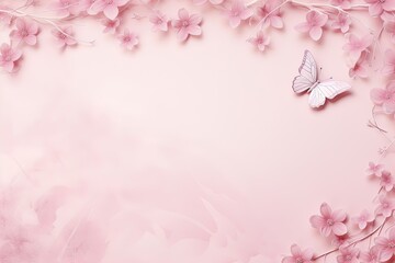 Pastel pink background for the design. Design of postcards, albums, notebooks.