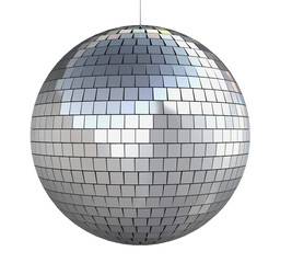 3d render disco ball (isolated on white and clipping path)