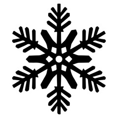  Snowflake Silhouettes , Keep Frozen Icon on Transparent Background.
