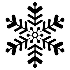 Obraz premium Snowflake Silhouettes , Keep Frozen Icon on Transparent Background. 