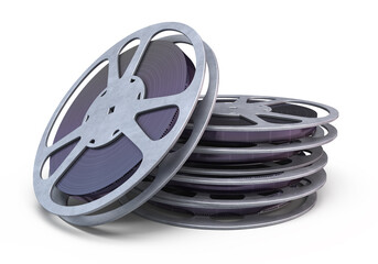 Obraz premium 3d render Film Reel strip (clipping path)