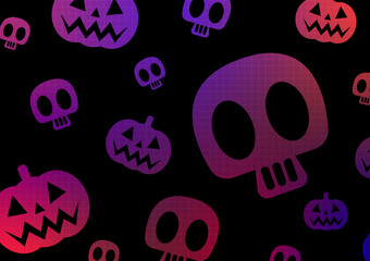 Halloween party theme pumpkin bone mystery funny death festival background