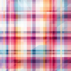 Seamless pattern using a plaid or Tartan style color of spring and soft tones