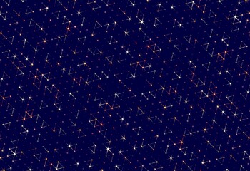 Twinkles grid on black toned background.