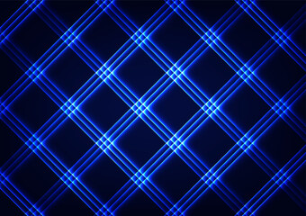 Digital technology neon square line pattern dynamic electric background
