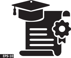 Master Degree Icon in Line Style