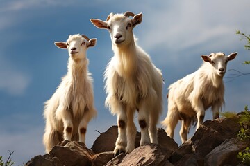 goats on the farm (AI Generated)