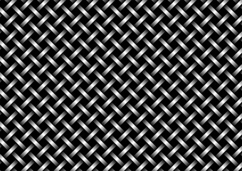 Metal fence weave pattern silver strong geometric decoration background