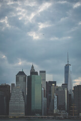 Fototapeta na wymiar Manhattan Skyline Viewed from Brooklyn