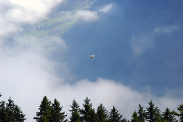 Drone flying in the sky