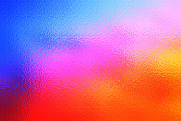 Multicolored Abstract Foil Texture Hologram background. Colorful gradient. Bright color texture. Neon colors. Metallic abstract background. Vibrant metal effect foil. Multicolor backdrop