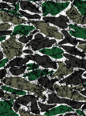 Grunged veined camouflage pattern textile texture