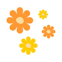 Flower Retro Element