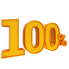 3d golden number 100% percent