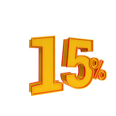 3d golden number 15% percent