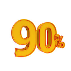 3d golden number 90% percent