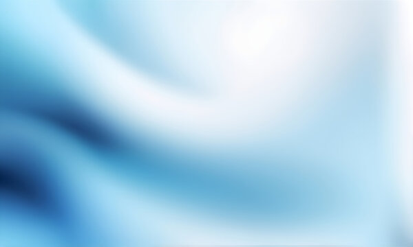 Smooth gradient blue and white abstract backdrop