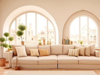 photo zoom background living room pastel modern interior design
