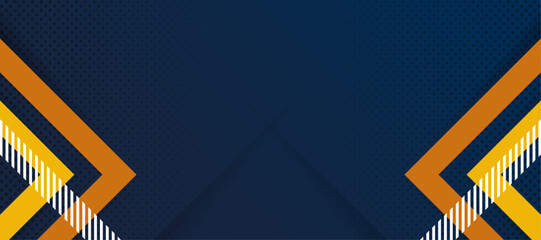 Blue geometric abstract background, modern minimalist presentation background, business and technology banner background.