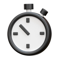 Stopwatch 3d Icon Illustrations