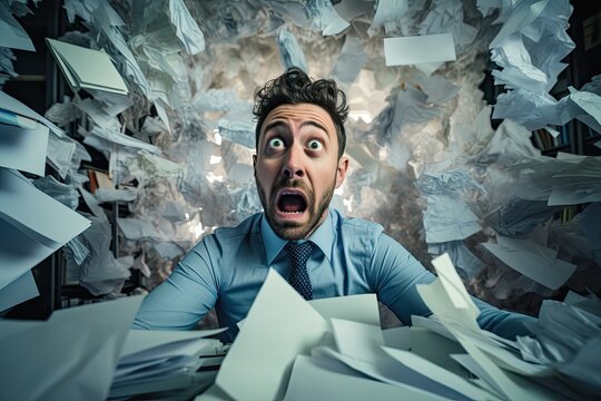 The concept of financial problems. No debt payment. Stressed young man reading home invoice letters, received bad news, bad financial reports, failed exams. sad and stressed businessman - Powered by Adobe