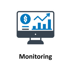Monitoring Vector Icon

