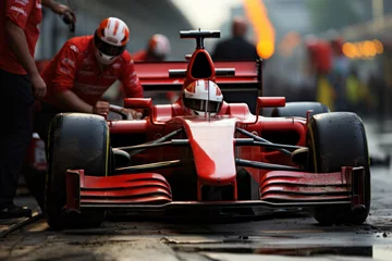 Foto op Canvas Race car on the, formula 1 race track, © viperagp