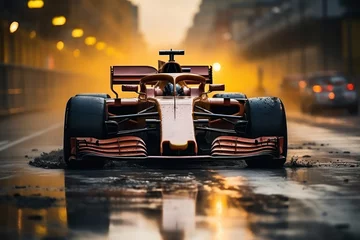 Foto op Canvas Race car on the, formula 1 race track, © viperagp