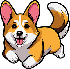 Corgi Cartoon Cute Dog