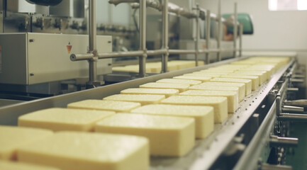 Cheese production, created with Generative AI technology