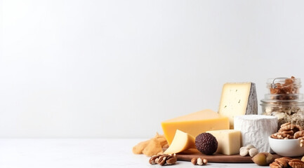 Cheese, delicious food concept, created with Generative AI technology