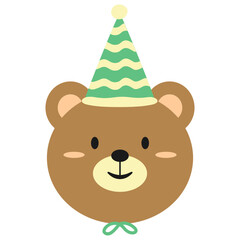 Fototapeta premium Animal Birthday Hat