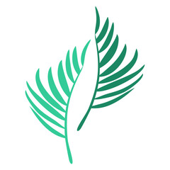 Retro Palm Leaves