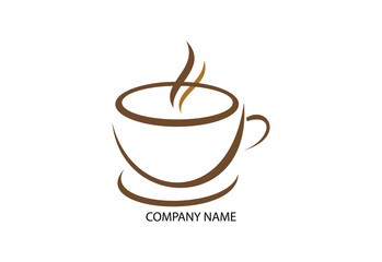 coffee cup icon vector, line sign