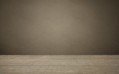 Wooden floor Empty space for product placement, high quality background, Product display background, Light wooden floor interior.