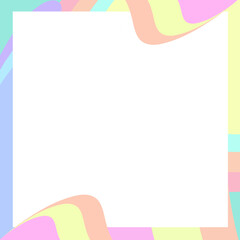 Abstract Square Background with Colorful Frame