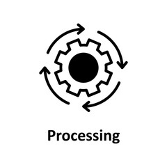 Processing setting Vector Icon

