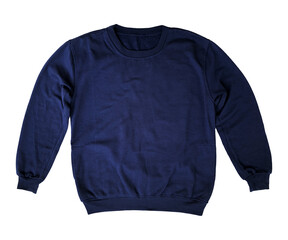 front blue sweatshirt mockup isolated