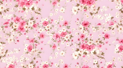 Obraz na płótnie Canvas pink flower bunch design pattern