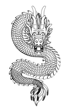 Sketch of a dragon