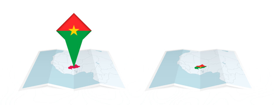 Burkina faso map geometric illustration design 20504234 Vector Art