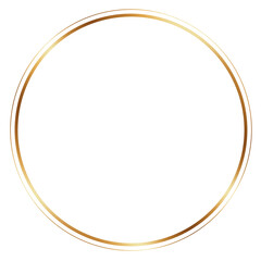 Circle gold frame 