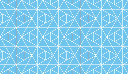 The geometric pattern with lines. Seamless vector background. White and blue texture. Graphic modern pattern. Simple lattice graphic design