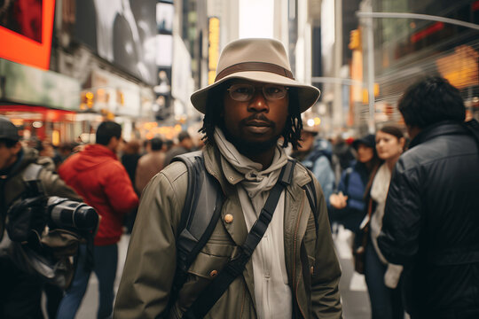 Person on New York street, street photograhy, men, woman, urban, real life