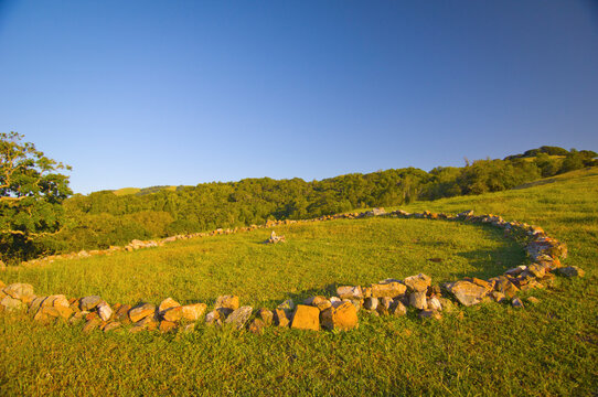 Stones In A Circle Formation; California, United States of America